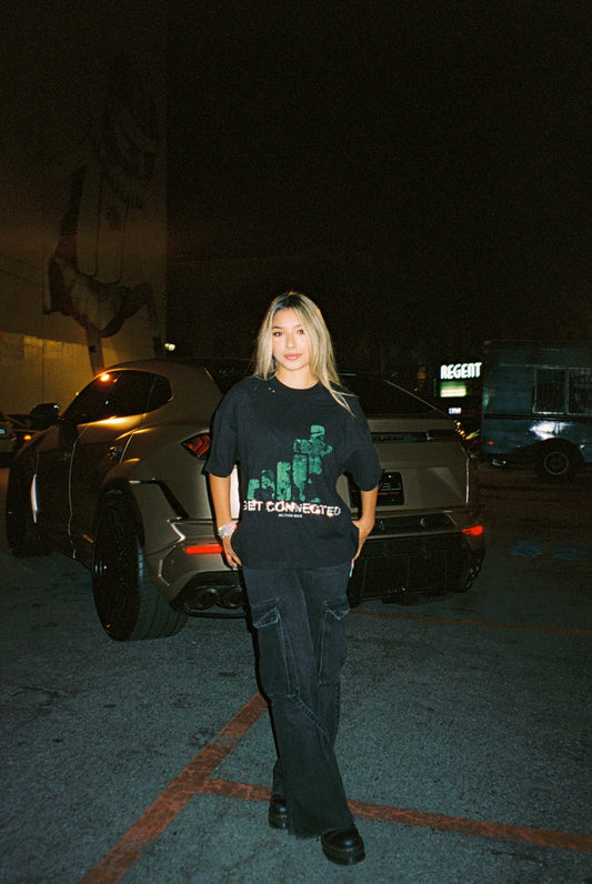 GET CONNECTED BLACK TEE